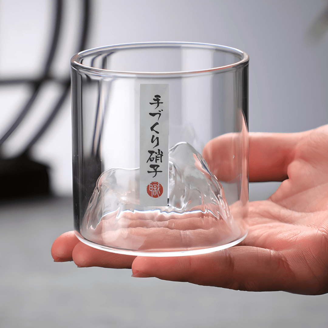 Mount Fuji japanskt kristallglas för whisky