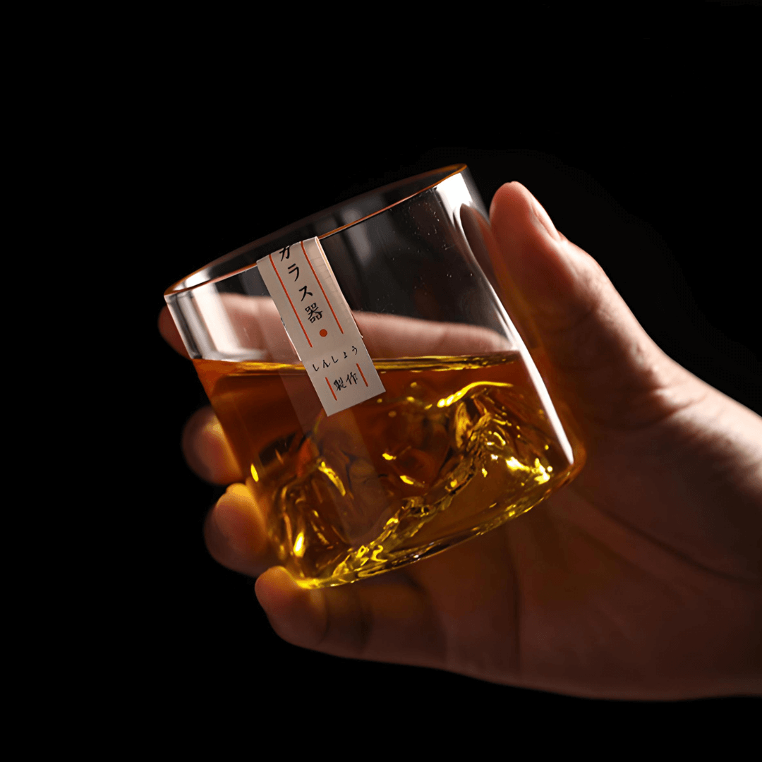 Mount Fuji japanskt kristallglas för whisky