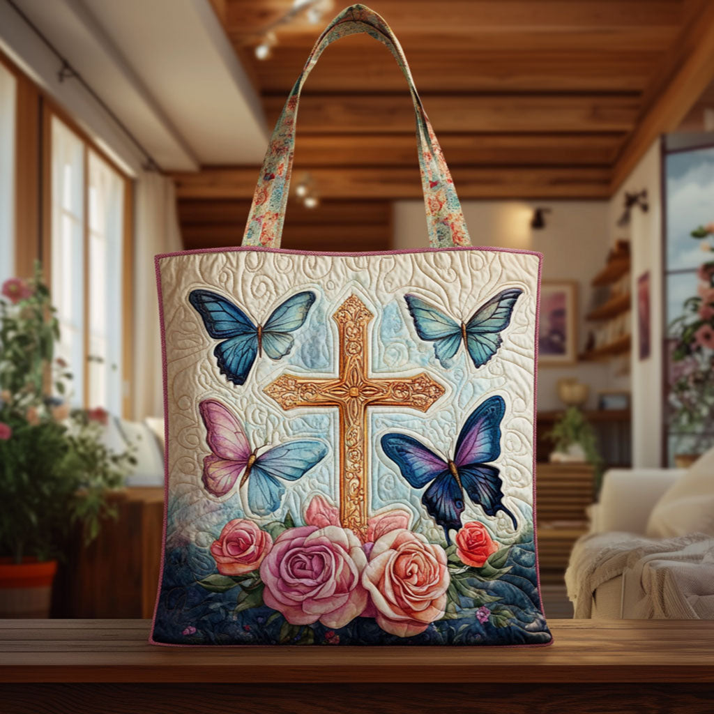 Butterfly Heaven Quilted Tote Bag