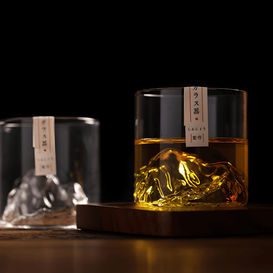 Mount Fuji japanskt kristallglas för whisky