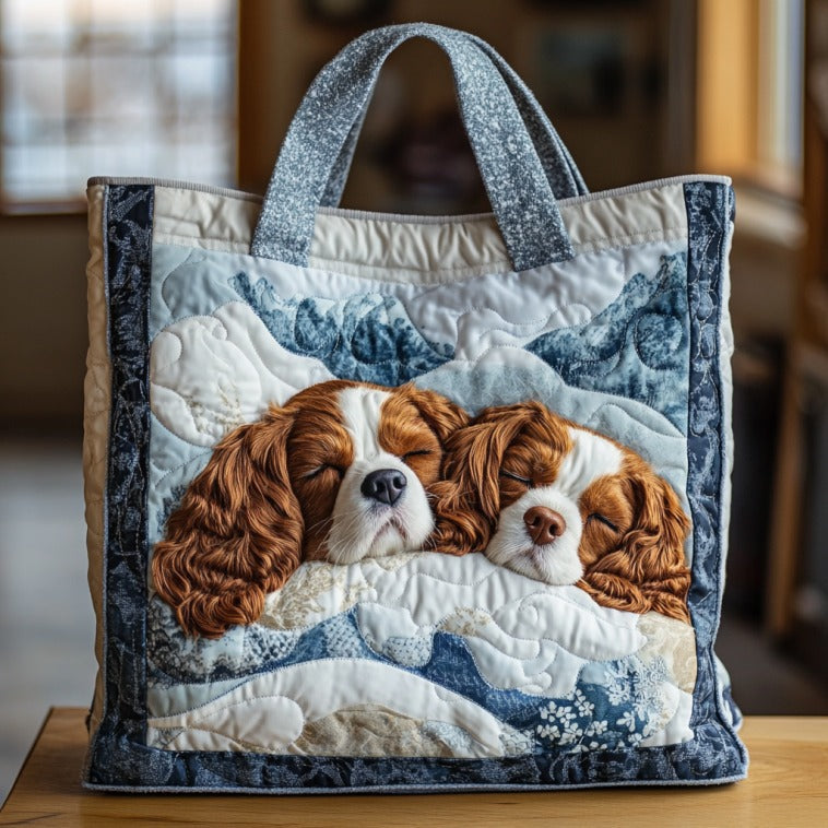 Cavalier Joy Quilted Tote Bag