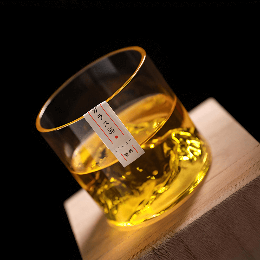 Mount Fuji japanskt kristallglas för whisky