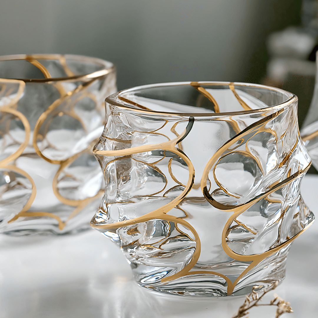 Arashi Gold japanskt kristallglas för whisky