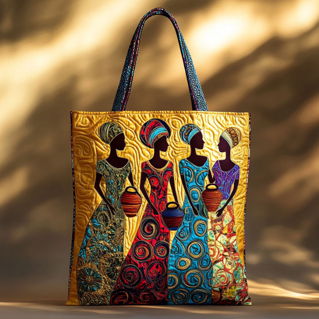 Heritage Woman Quilted Tote Bag