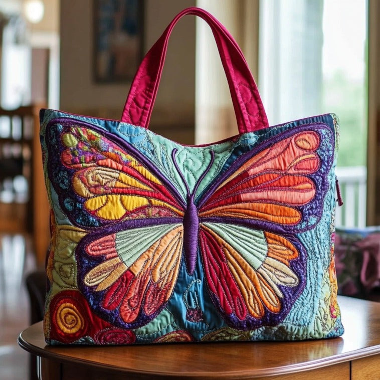 Eternal Wings Quilted Tote Bag