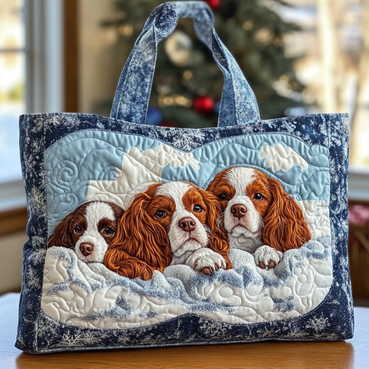 Cavalier Joy Quilted Tote Bag
