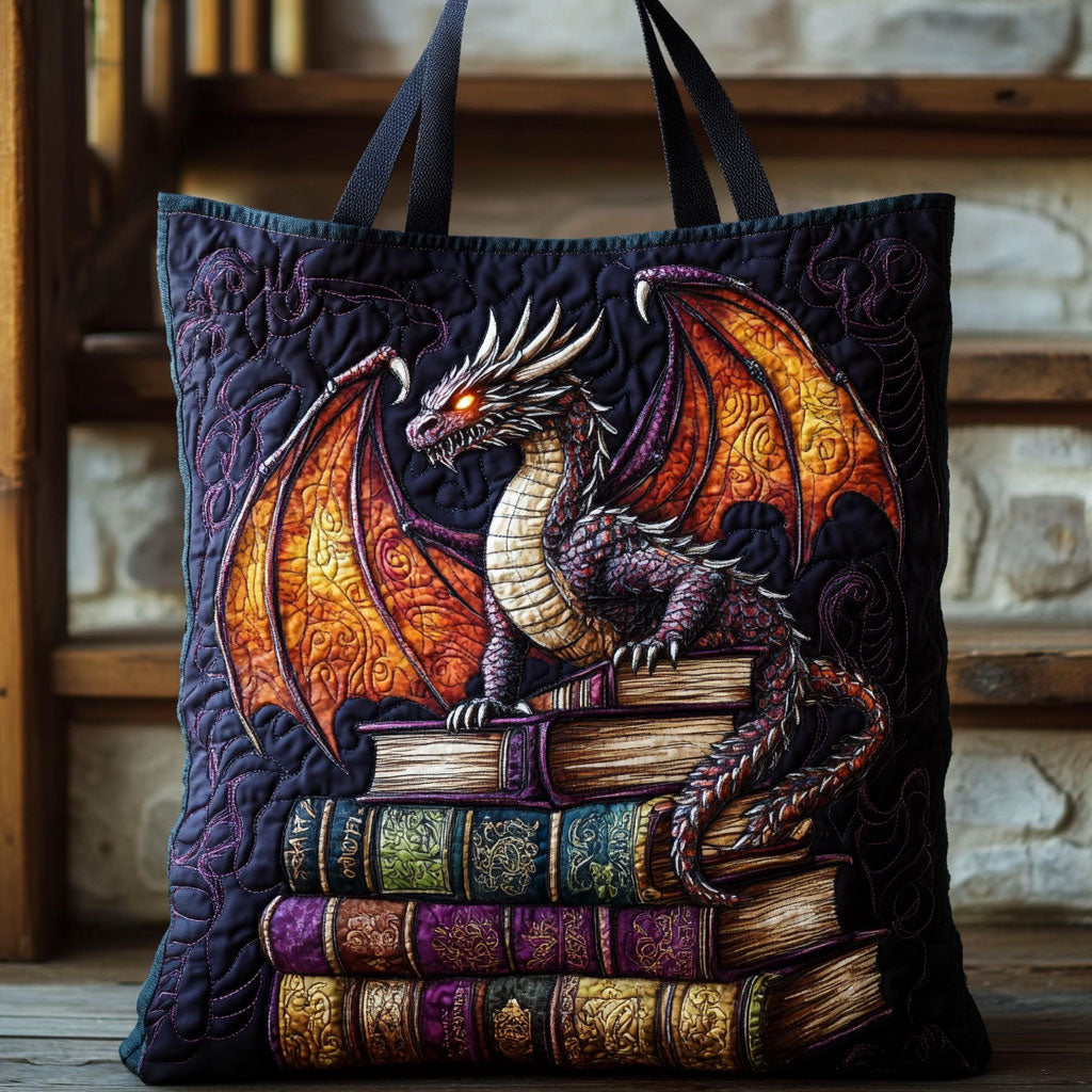 Dragon Eye Quilted Tote Bag